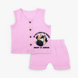 Custom Baby Jabla Best Buddies for Life - BABY PINK - 0 - 3 Months Old (Chest 9.8")
