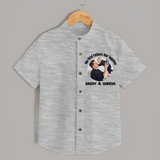 Custom Baby shirt Best Buddies for Life - GREY - 0 - 6 Months Old (Chest 23")