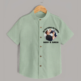 Custom Baby shirt Best Buddies for Life - MINT GREEN - 0 - 6 Months Old (Chest 23")