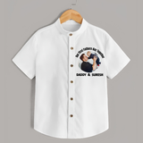 Custom Baby shirt Best Buddies for Life - WHITE - 0 - 6 Months Old (Chest 23")