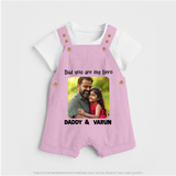 Personalized Infant dungaree Our First Father’s Day Together - BABY PINK - 0 - 5 Months Old (Chest 18")