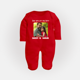 Personalized Infant Full Body Suit Our First Father’s Day Together - RED - New Born (Chest 7.5")