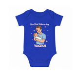 Custom Baby Romper – Happy Father’s Day Daddy Onesie - COBALT BLUE - New Born (Chest 14")