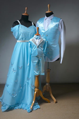 Blue Butterfly Family Combo