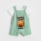 Cookie Lover Cute Foodie Dungaree - MINT GREEN - 0 - 5 Months Old (Chest 18")