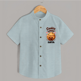 Cookie Lover Cute Foodie Shirt - ARCTIC BLUE - 0 - 6 Months Old (Chest 23")
