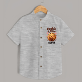 Cookie Lover Cute Foodie Shirt - GREY - 0 - 6 Months Old (Chest 23")