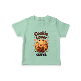 Cookie Lover Cute Foodie Tshirt - MINT GREEN - 0-5 Months Old (Chest 17")