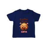 Cookie Lover Cute Foodie Tshirt - NAVY BLUE - 0-5 Months Old (Chest 17")