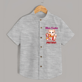 Mini Foodie Cat Lover Shirt - GREY - 0 - 6 Months Old (Chest 23")