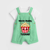 Movie Buddy Popcorn Dungaree - GREEN - 0 - 5 Months Old (Chest 18")