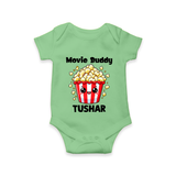 Movie Buddy Popcorn Romper - GREEN - New Born (Chest 14")