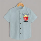 Movie Buddy Popcorn Shirt - ARCTIC BLUE - 0 - 6 Months Old (Chest 23")