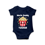 Movie Buddy Popcorn Romper - NAVY BLUE - New Born (Chest 14")