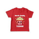 Movie Buddy Popcorn Tshirt - RED - 0-5 Months Old (Chest 17")