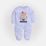 Boba Baby Drink Lover Full body suit - BABY BLUE - New Born (Chest 7.5")