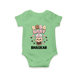 Boba Baby Drink Lover Romper - GREEN - New Born (Chest 14")