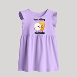 Just Idling South Indian Food Baby Frock - LILAC - 0 - 3 Months Old (Chest 17")