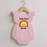 Tiny Taco Foodie Romper Frock - BABY PINK - 0 - 3 Months Old (Chest 19")