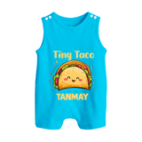 Tiny Taco Foodie Button Romper - SKY BLUE - New Born (Chest 18")