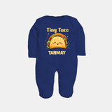 Tiny Taco Foodie Full body suit - NAVY BLUE - New Born (Chest 7.5")