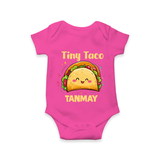 Tiny Taco Foodie Romper - HOT PINK - New Born (Chest 14")