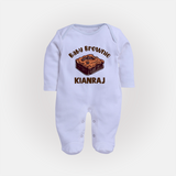 Baby Brownie Dessert Lover Full body suit - BABY BLUE - New Born (Chest 7.5")