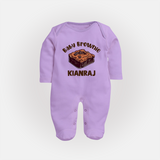 Baby Brownie Dessert Lover Full body suit - LILAC - New Born (Chest 7.5")