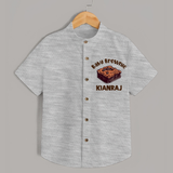 Baby Brownie Dessert Lover Shirt - GREY - 0 - 6 Months Old (Chest 23")