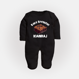 Baby Brownie Dessert Lover Full body suit - BLACK - New Born (Chest 7.5")