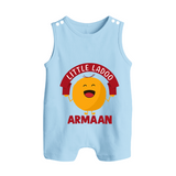 Little Ladoo Sweet Lover Button Romper - BABY BLUE - New Born (Chest 18")
