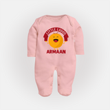 Little Ladoo Sweet Lover Full body suit - BABY PINK - New Born (Chest 7.5")