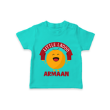 Little Ladoo Sweet Lover Tshirt - TEAL - 0-5 Months Old (Chest 17")