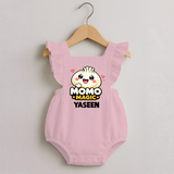Momo Magic Dumpling Lover Romper Frock - BABY PINK - 0 - 3 Months Old (Chest 19")
