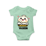 Momo Magic Dumpling Lover Romper - MINT GREEN - New Born (Chest 14")