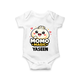 Momo Magic Dumpling Lover Romper - WHITE - New Born (Chest 14")