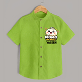 Momo Magic Dumpling Lover Shirt - LIME GREEN - 0 - 6 Months Old (Chest 23")