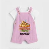 Pani Puri Party Foodie Dungaree - BABY PINK - 0 - 5 Months Old (Chest 18")