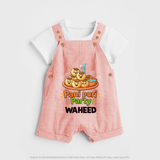 Pani Puri Party Foodie Dungaree - PEACH - 0 - 5 Months Old (Chest 18")