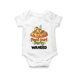 Pani Puri Party Foodie Romper - WHITE - New Born (Chest 14")