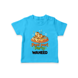 Pani Puri Party Foodie Tshirt - SKY BLUE - 0-5 Months Old (Chest 17")
