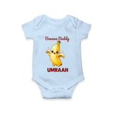 Banana Buddy Fruit Lover Romper - BABY BLUE - New Born (Chest 14")