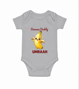 Banana Buddy Fruit Lover Romper - GREY - New Born (Chest 14")