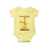Banana Buddy Fruit Lover Romper - PASTEL YELLOW - New Born (Chest 14")