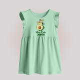 Avo-Cute Avocado Lover Baby Frock - MINT GREEN - 0 - 3 Months Old (Chest 17")