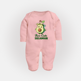Avo-Cute Avocado Lover Full body suit - BABY PINK - New Born (Chest 7.5")