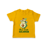 Avo-Cute Avocado Lover Tshirt - CHROME YELLOW - 0-5 Months Old (Chest 17")