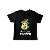Avo-Cute Avocado Lover Tshirt - BLACK - 0-5 Months Old (Chest 17")