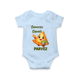 Samosa Squad Foodie Romper - BABY BLUE - New Born (Chest 14")