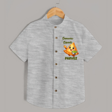 Samosa Squad Foodie Shirt - GREY - 0 - 6 Months Old (Chest 23")